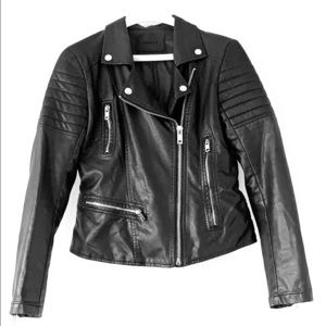 Moto Jacket, Faux leather, by BlankNYC